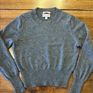 J. Crew Charcoal Cashmere Crew Neck Sweater